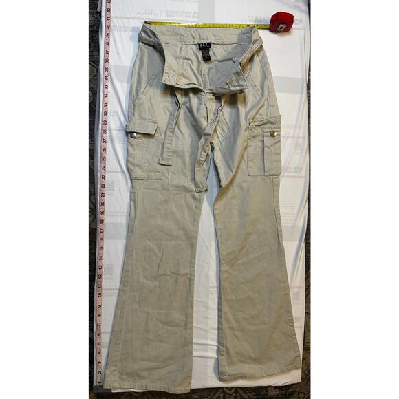 F.U.L. Beige Wide Leg Cargo Pants Size M - Picture 2 of 7